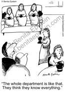 funny college cartoons university higher education academia academics faculty ballgazer fortune teller know-it-all department school knowledge teacher teach teaching cartoon 1327